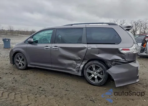 2017 Toyota Sienna Se from USA, damaged, VIN 5TDXZ3DCXHS826938